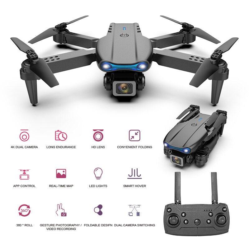 [OFERTA] - Dron E99 Max Sky Vision 4K + DOBLE BATERÍA + CONTROL PANTALLA CELULAR