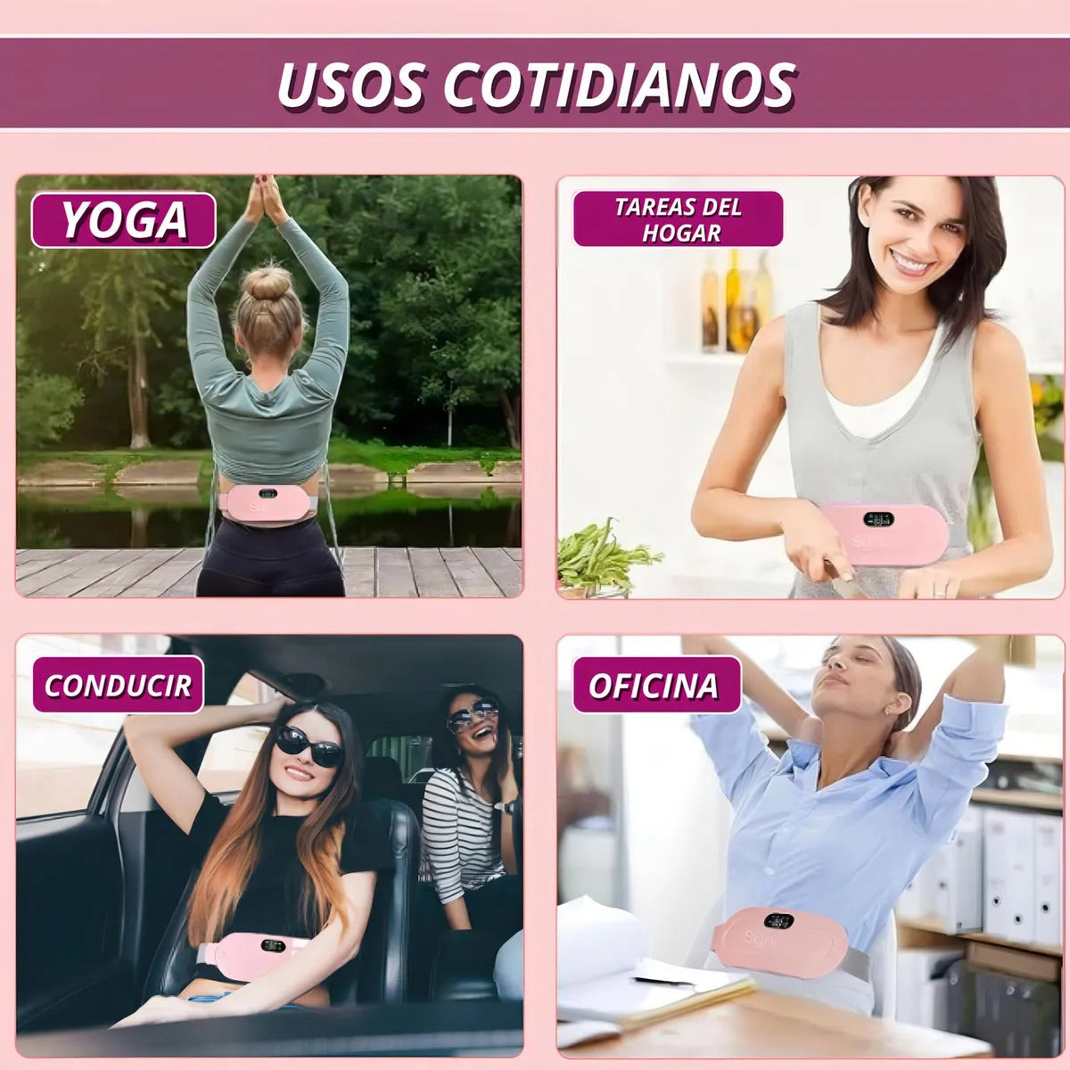 ✨ Cinturón Térmico Alivio Inmediato de Cólicos Menstruales
