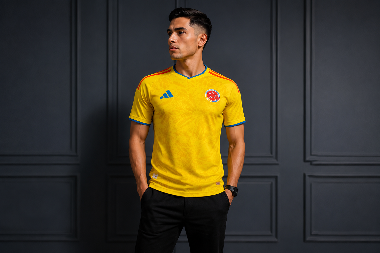 CAMISETA COLOMBIA ORIGINAL  BORDADA 1.1